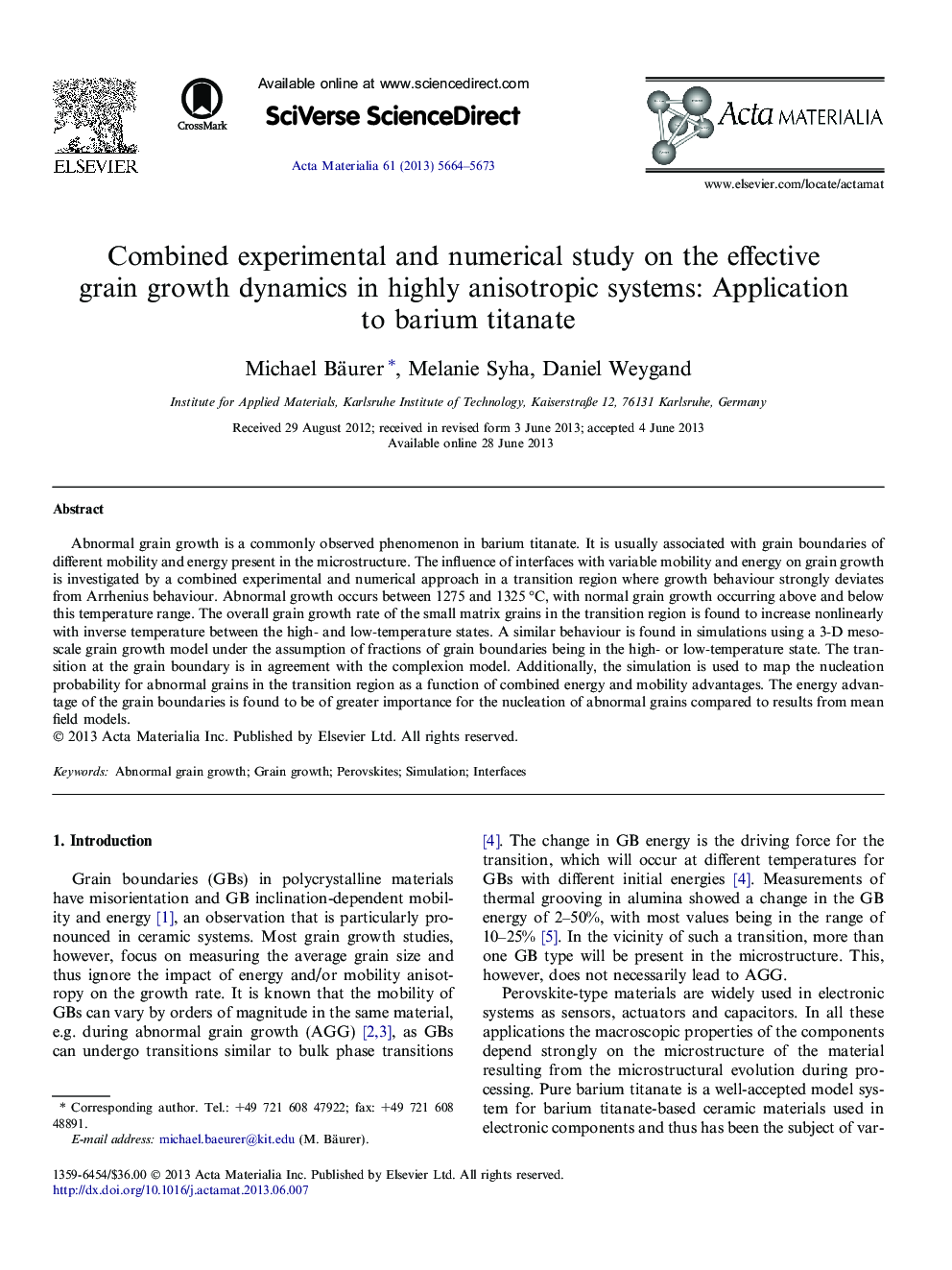 Combined experimental and numerical study on the effective grain growth dynamics in highly anisotropic systems: Application to barium titanate