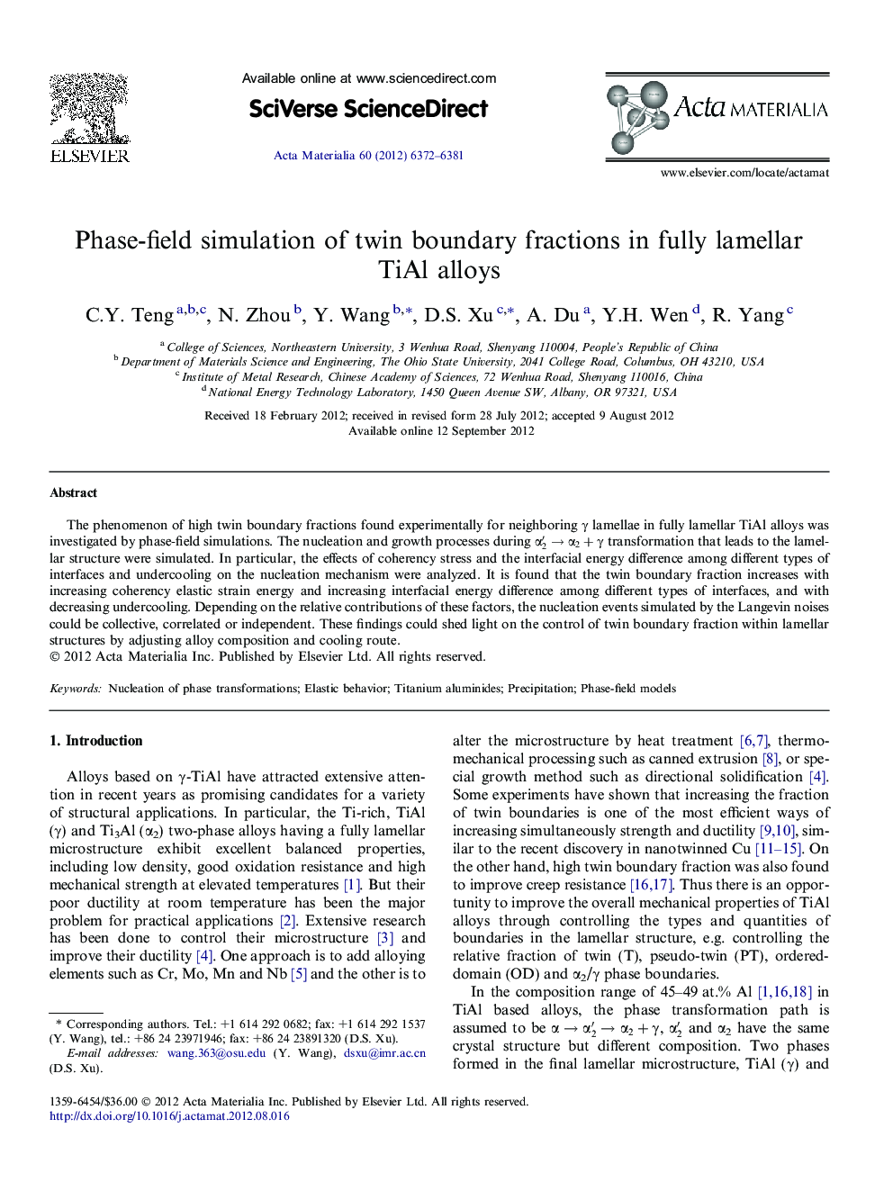 Phase-field simulation of twin boundary fractions in fully lamellar TiAl alloys