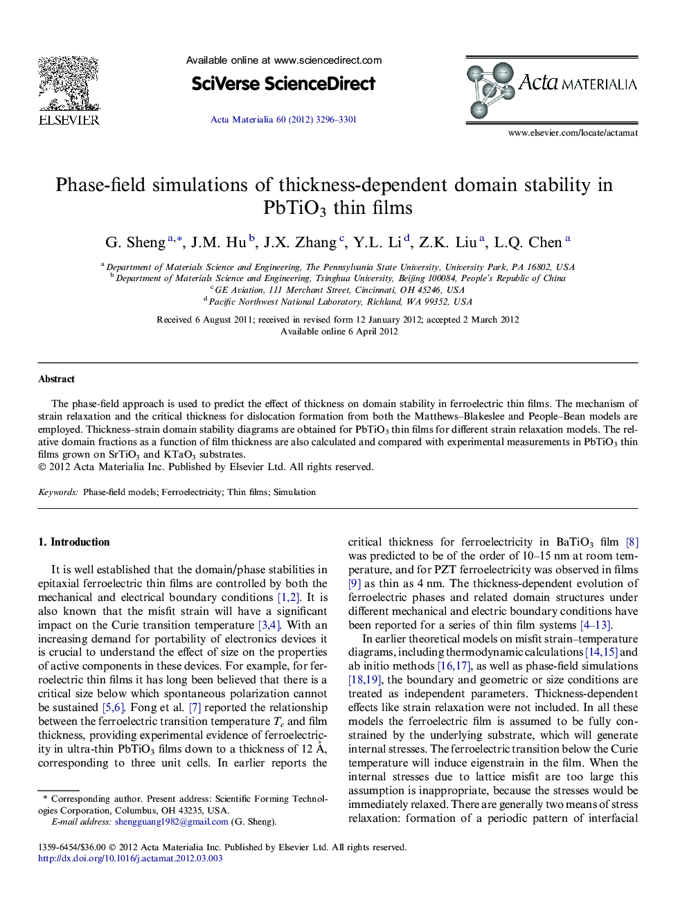 Phase-field simulations of thickness-dependent domain stability in PbTiO3 thin films