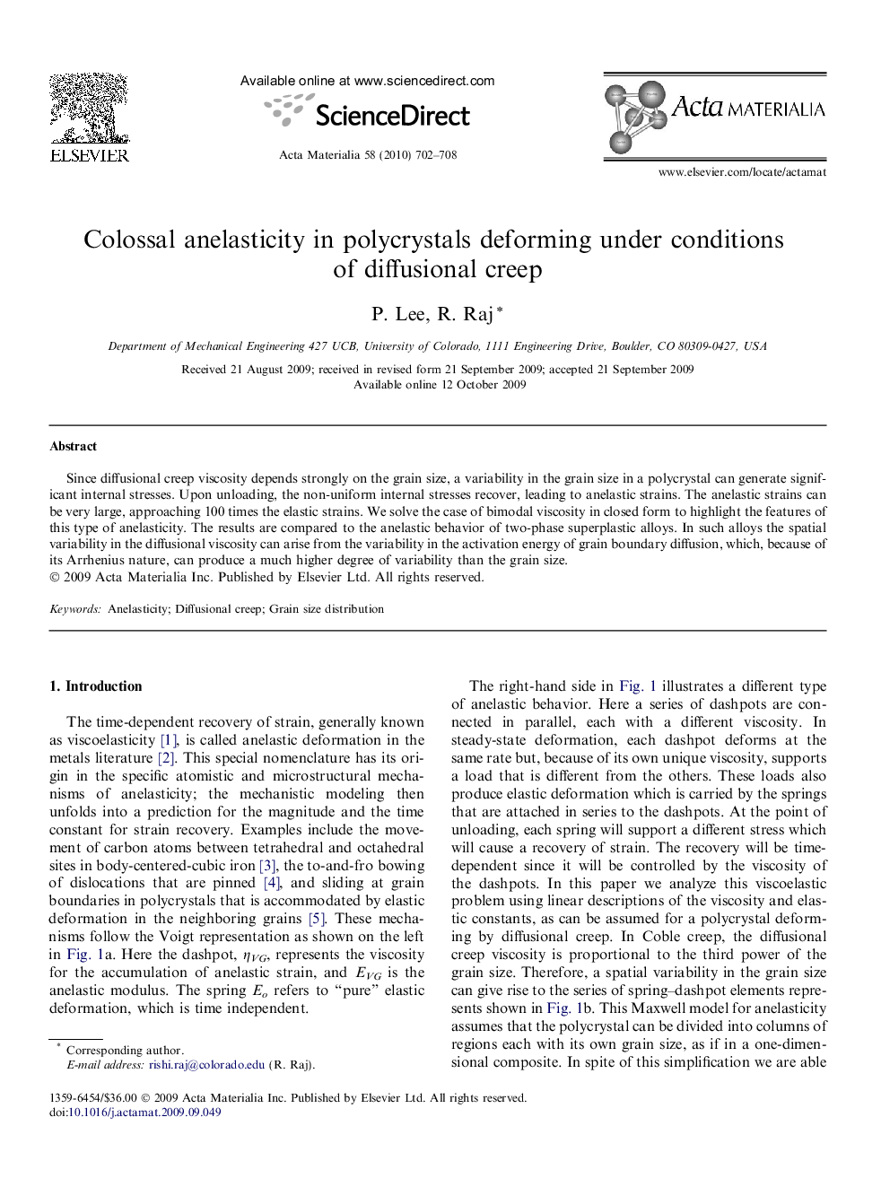 Colossal anelasticity in polycrystals deforming under conditions of diffusional creep