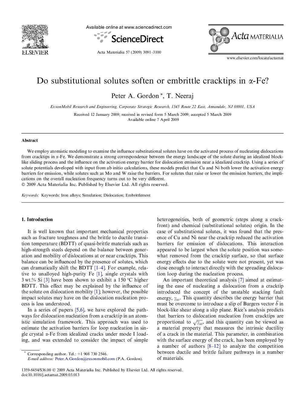 Do substitutional solutes soften or embrittle cracktips in α-Fe?