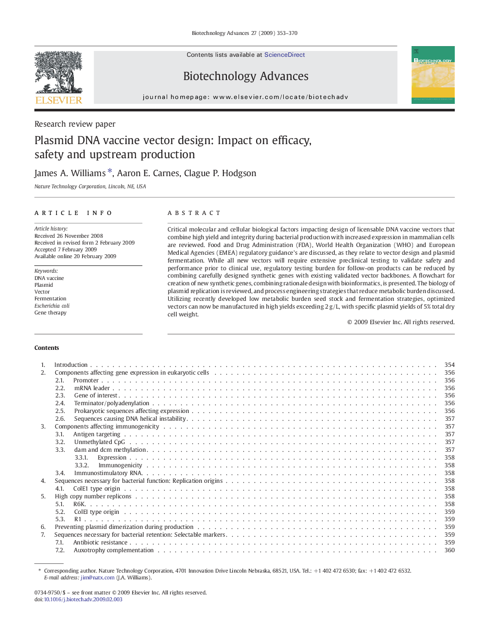 Plasmid DNA vaccine vector design: Impact on efficacy, safety and upstream production