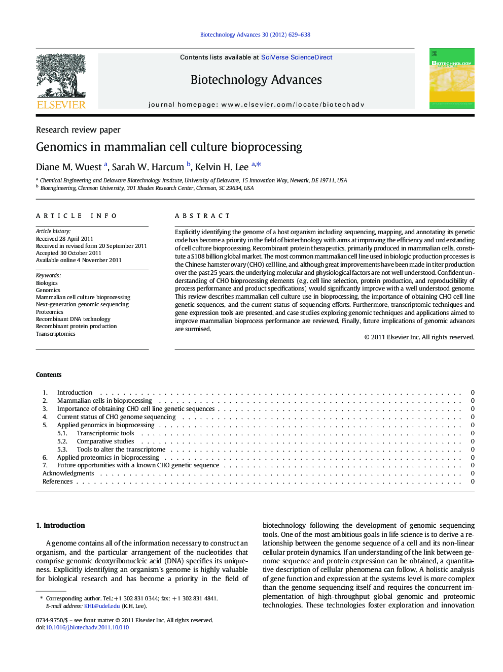 Genomics in mammalian cell culture bioprocessing