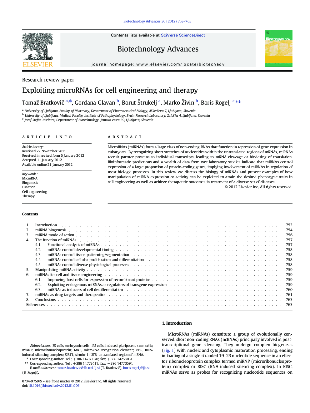 Exploiting microRNAs for cell engineering and therapy