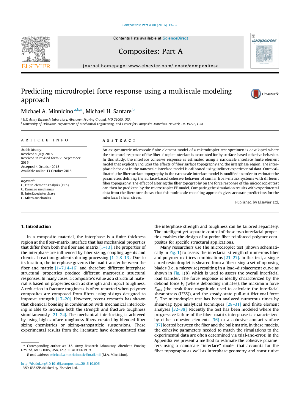 Predicting microdroplet force response using a multiscale modeling approach