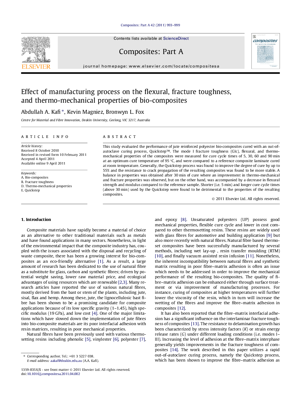 Effect of manufacturing process on the flexural, fracture toughness, and thermo-mechanical properties of bio-composites