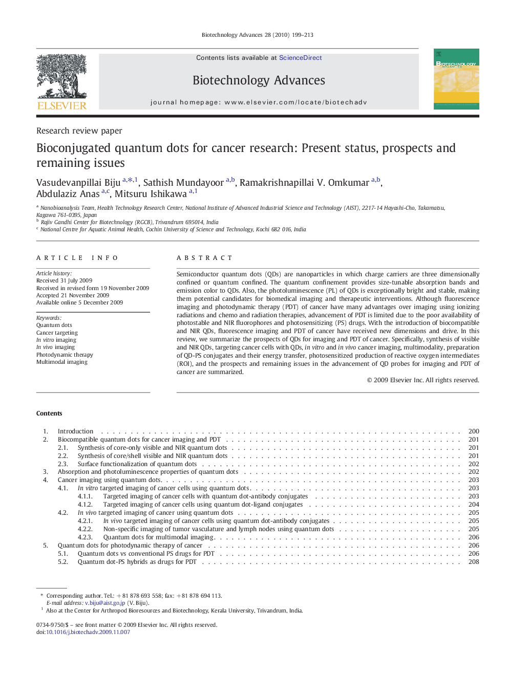 Bioconjugated quantum dots for cancer research: Present status, prospects and remaining issues