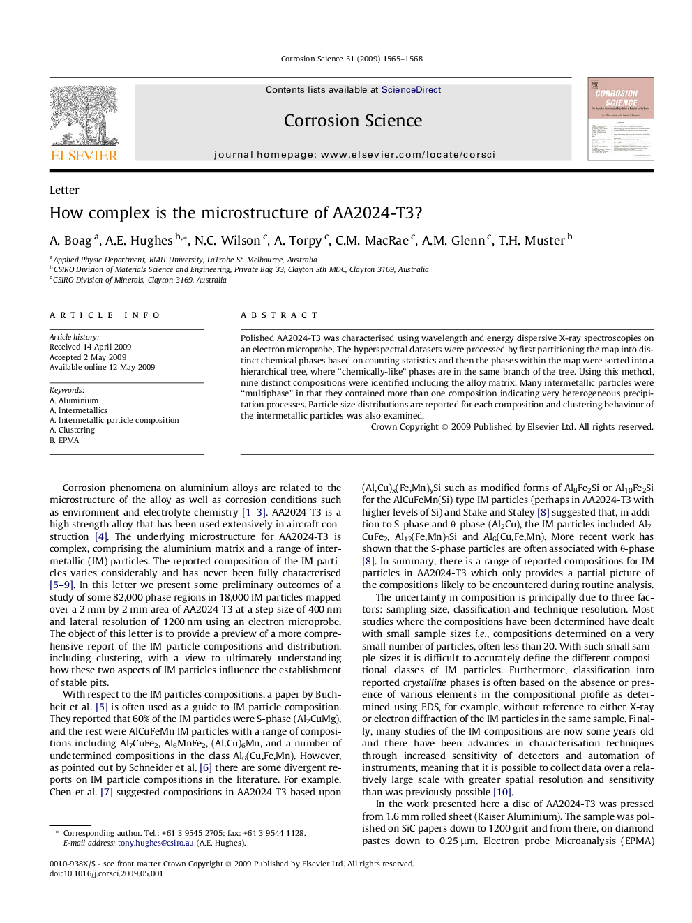 How complex is the microstructure of AA2024-T3?