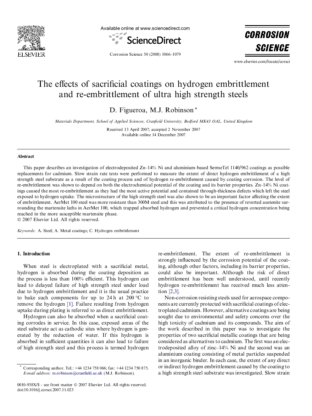 The effects of sacrificial coatings on hydrogen embrittlement and re-embrittlement of ultra high strength steels