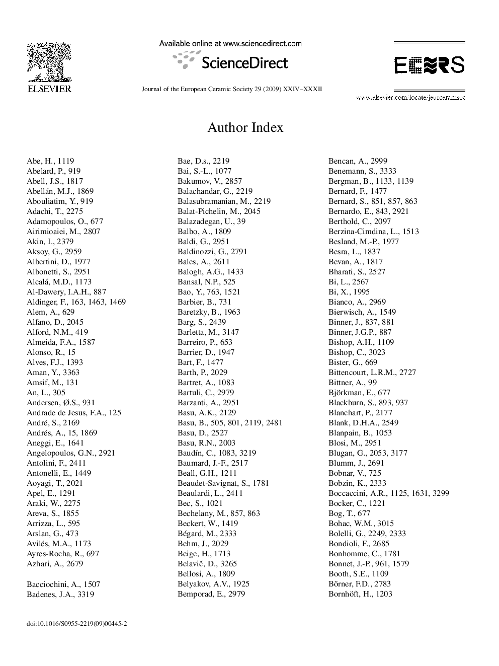 Author Index