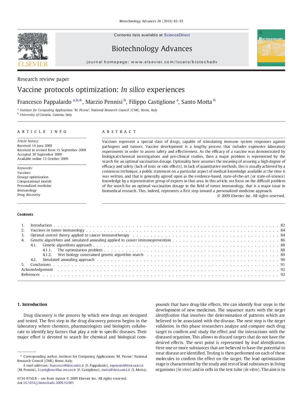 Vaccine protocols optimization: In silico experiences