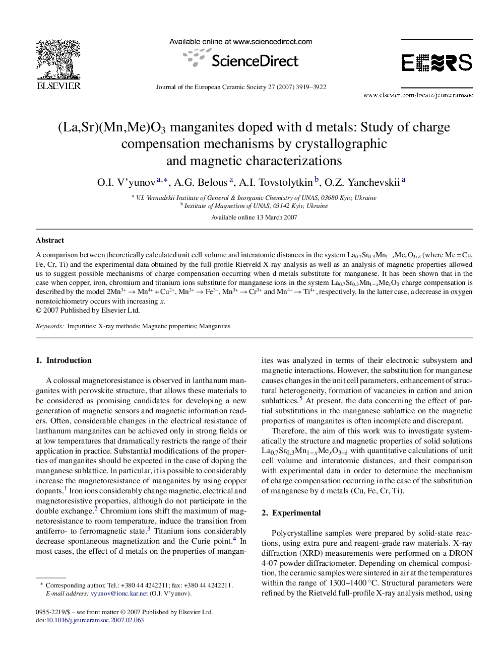 (La,Sr)(Mn,Me)O3 manganites doped with d metals: Study of charge compensation mechanisms by crystallographic and magnetic characterizations