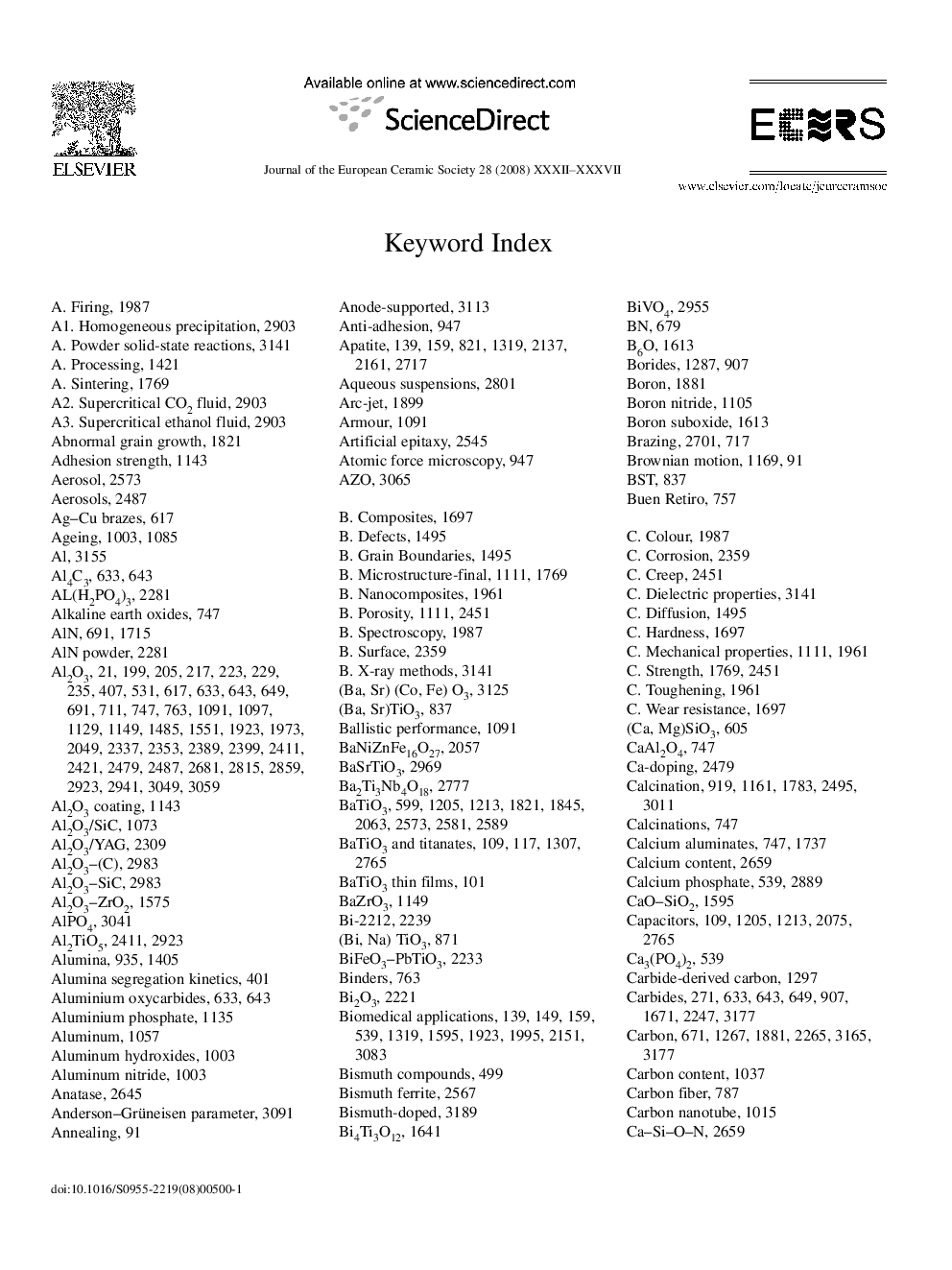 عکس صفحه اول مقاله: Keyword Index Keyword Index