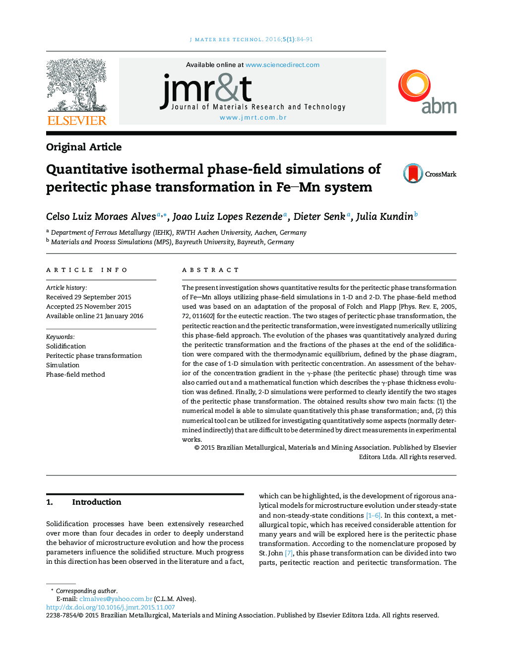 Quantitative isothermal phase-field simulations of peritectic phase transformation in FeMn system