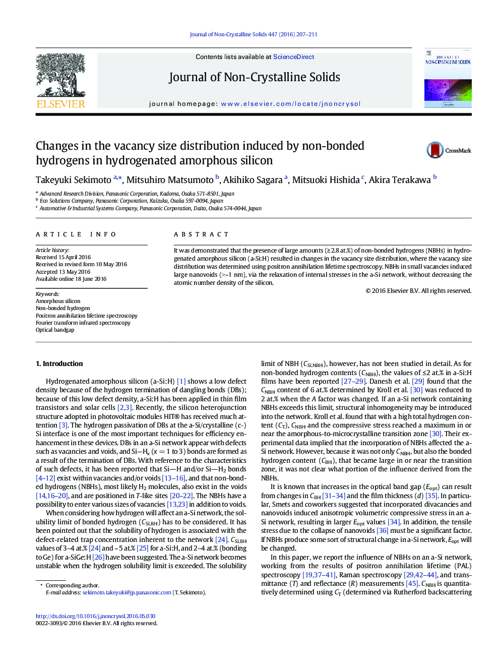 Changes in the vacancy size distribution induced by non-bonded hydrogens in hydrogenated amorphous silicon