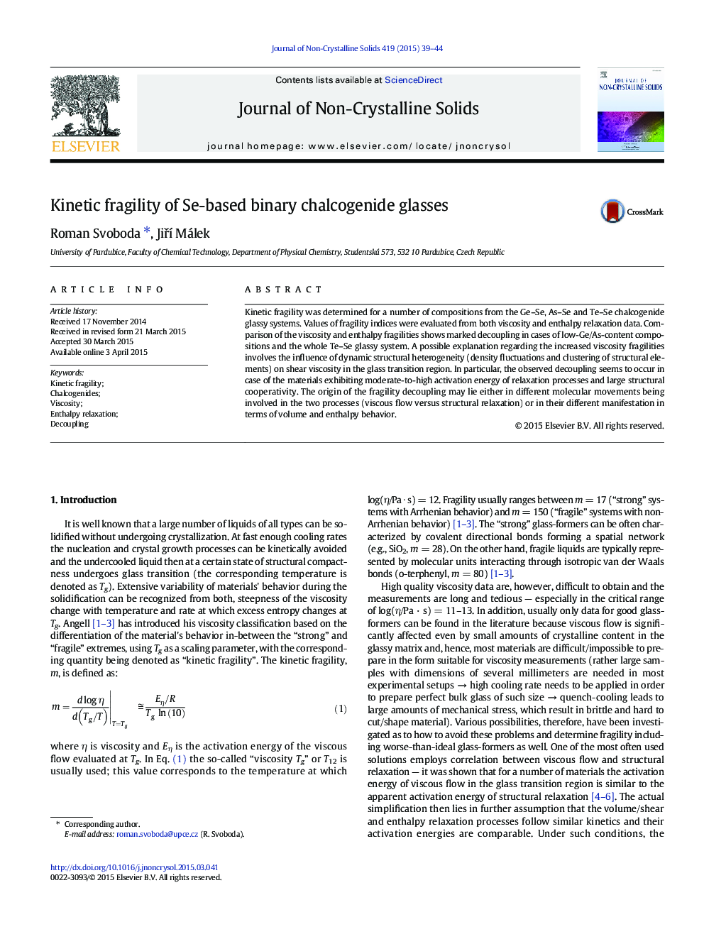 Kinetic fragility of Se-based binary chalcogenide glasses