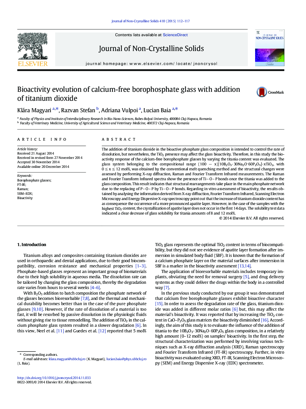 Bioactivity evolution of calcium-free borophosphate glass with addition of titanium dioxide