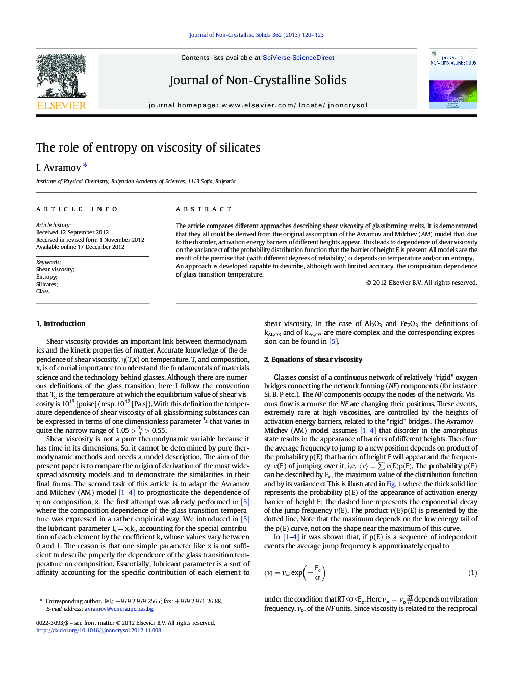 The role of entropy on viscosity of silicates