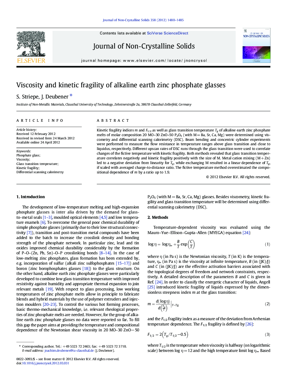 Viscosity and kinetic fragility of alkaline earth zinc phosphate glasses