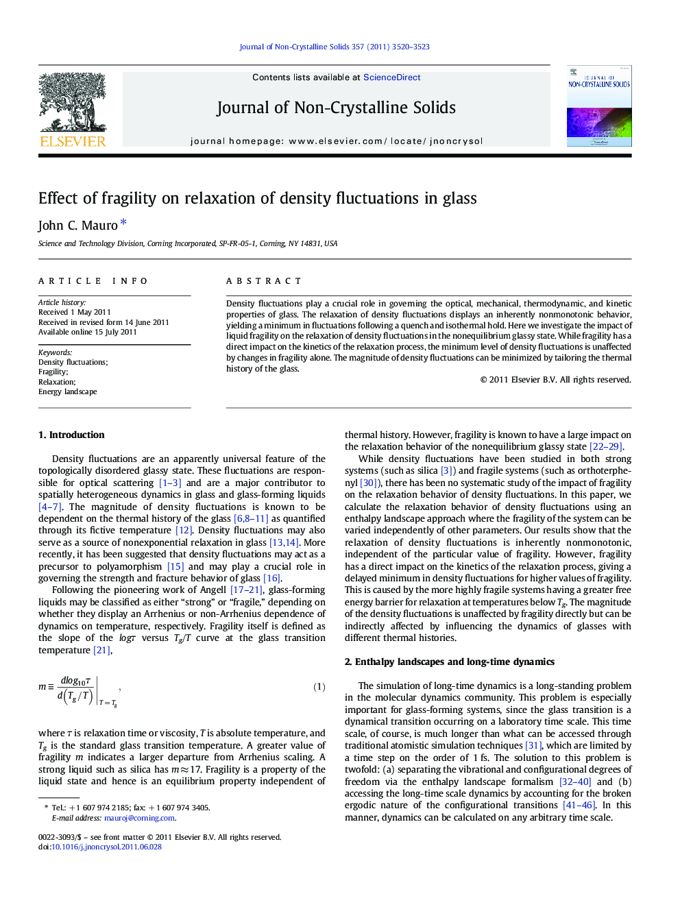 Effect of fragility on relaxation of density fluctuations in glass