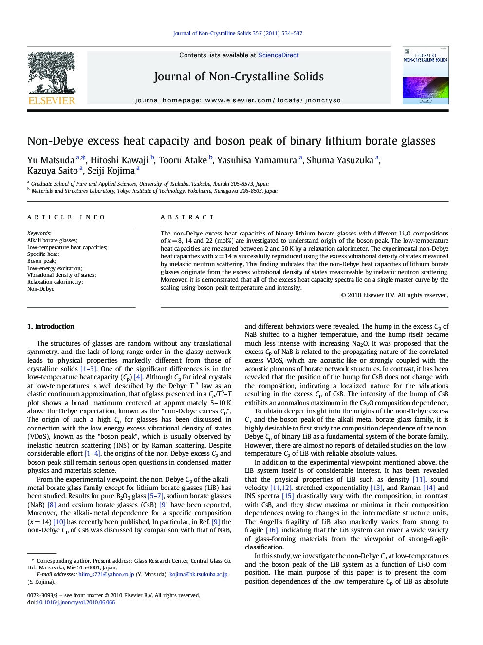 Non-Debye excess heat capacity and boson peak of binary lithium borate glasses