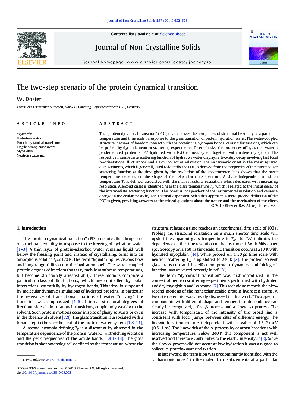 The two-step scenario of the protein dynamical transition