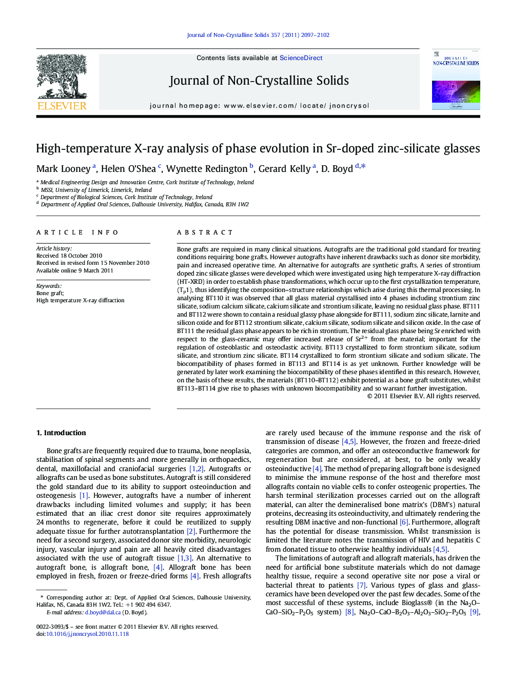 High-temperature X-ray analysis of phase evolution in Sr-doped zinc-silicate glasses