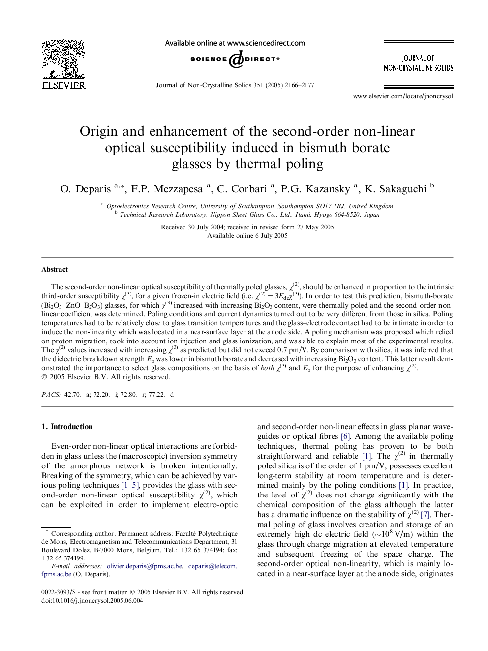 Origin and enhancement of the second-order non-linear optical susceptibility induced in bismuth borate glasses by thermal poling