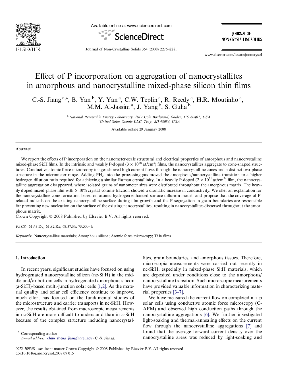 Effect of P incorporation on aggregation of nanocrystallites in amorphous and nanocrystalline mixed-phase silicon thin films