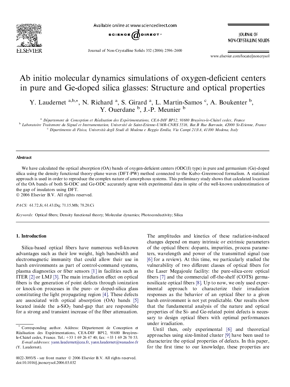 Ab initio molecular dynamics simulations of oxygen-deficient centers in pure and Ge-doped silica glasses: Structure and optical properties