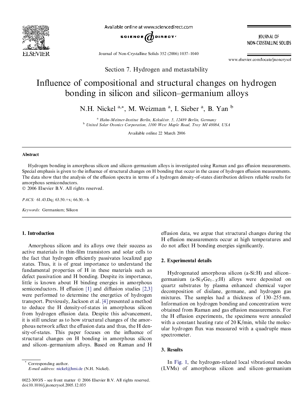 Influence of compositional and structural changes on hydrogen bonding in silicon and silicon-germanium alloys