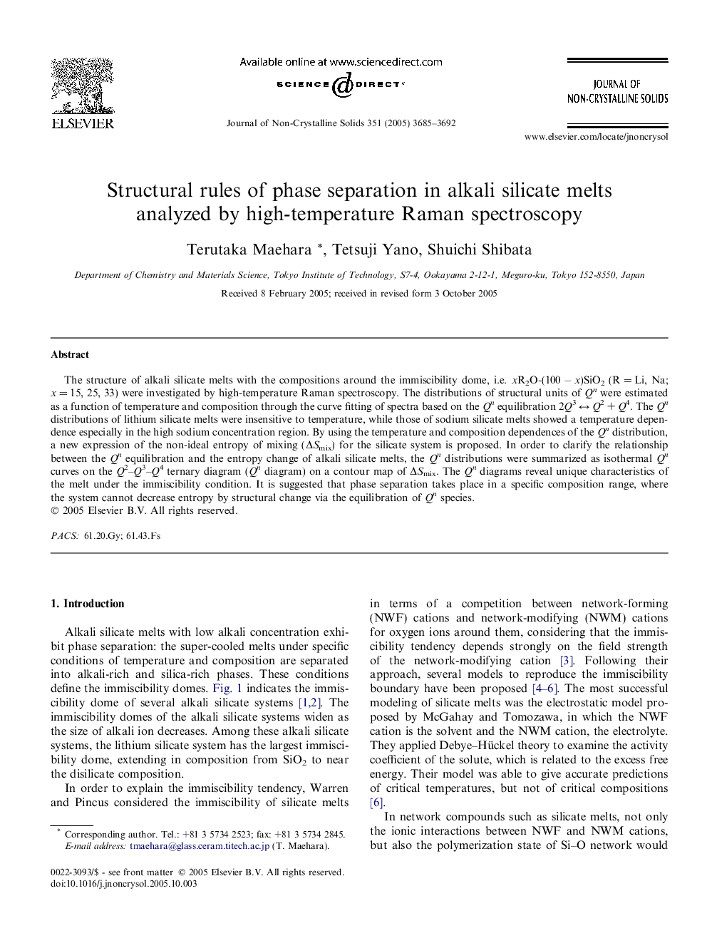 Structural rules of phase separation in alkali silicate melts analyzed by high-temperature Raman spectroscopy