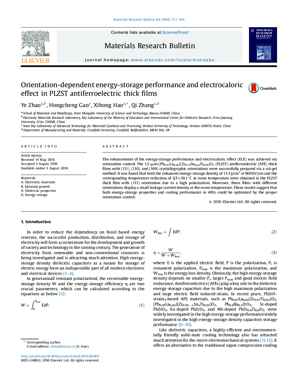 Orientation-dependent energy-storage performance and electrocaloric effect in PLZST antiferroelectric thick films