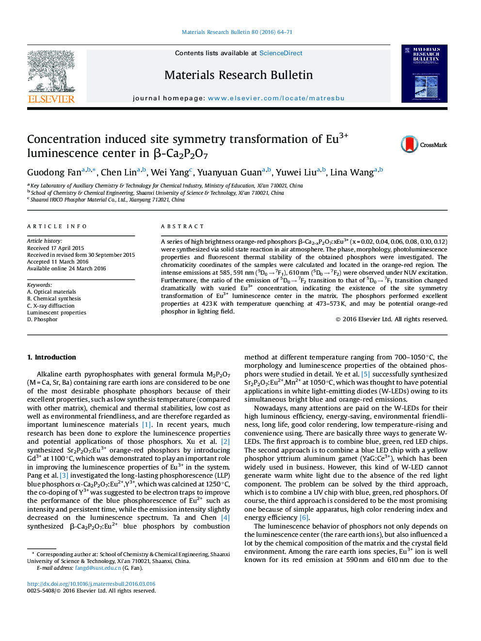 Concentration induced site symmetry transformation of Eu3+ luminescence center in β-Ca2P2O7