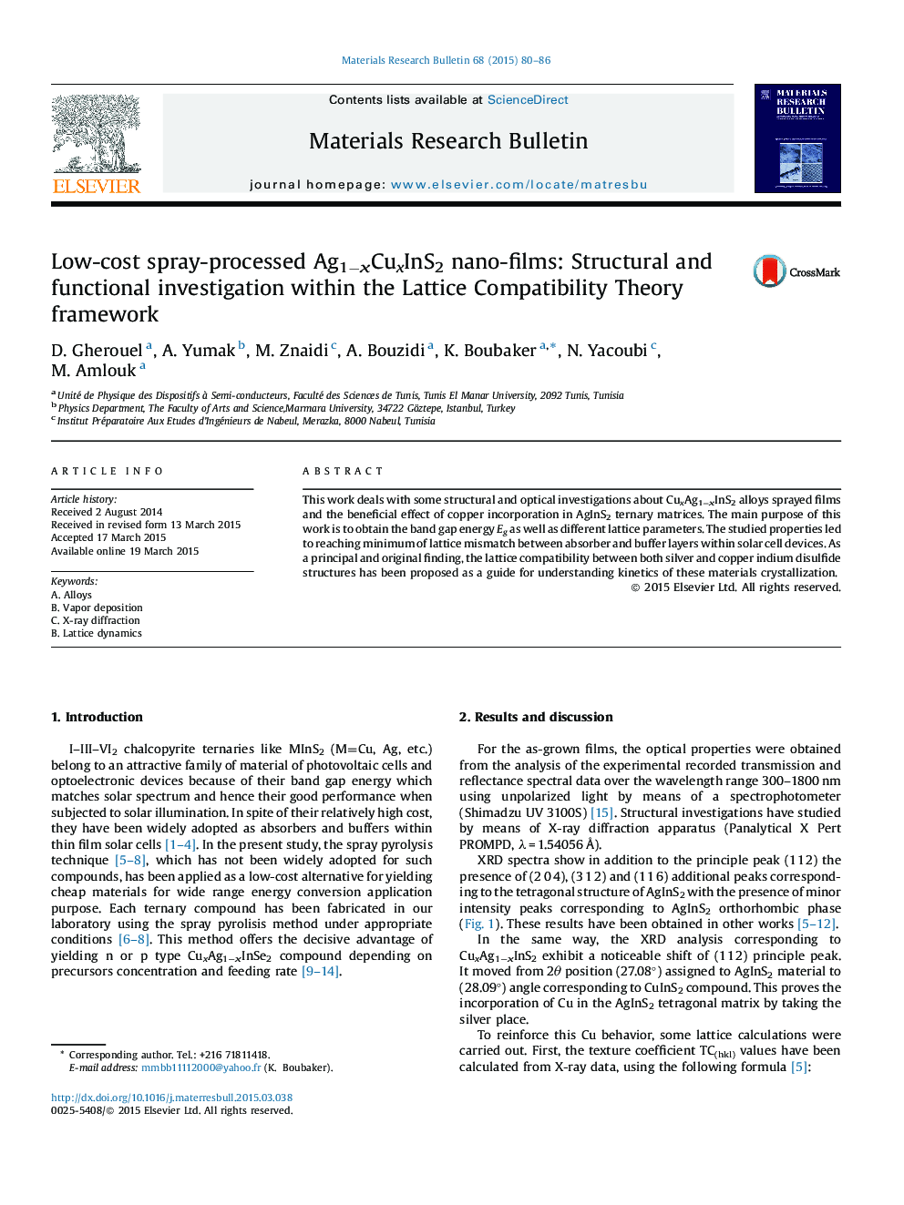 Low-cost spray-processed Ag1−xCuxInS2 nano-films: Structural and functional investigation within the Lattice Compatibility Theory framework