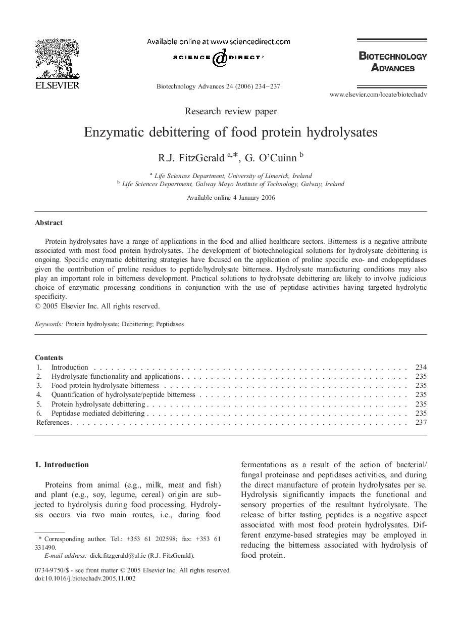 Enzymatic debittering of food protein hydrolysates