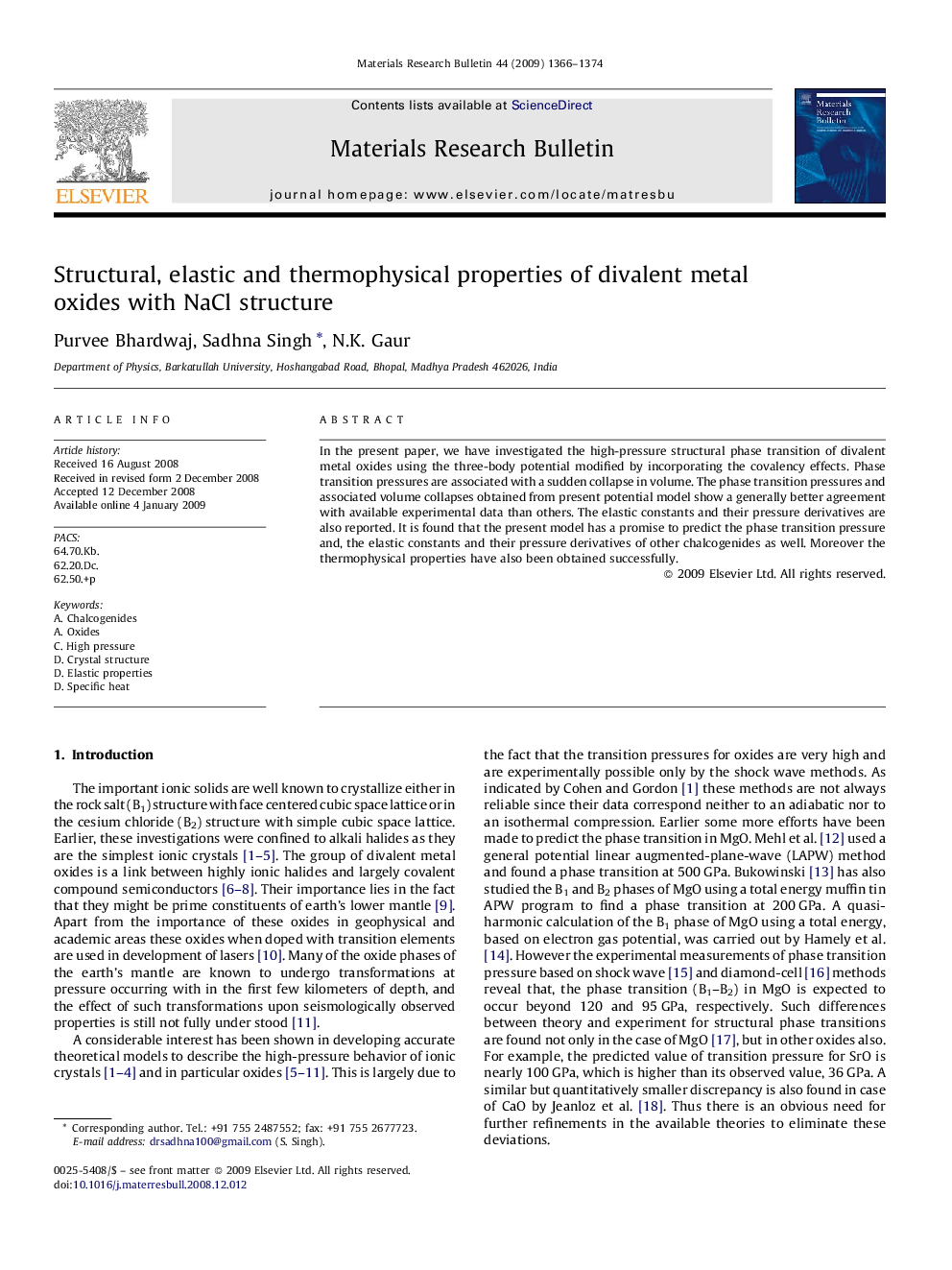 Structural, elastic and thermophysical properties of divalent metal oxides with NaCl structure