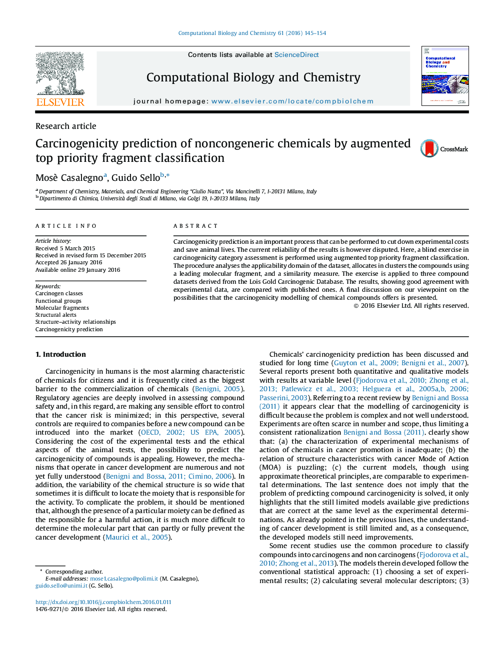 Carcinogenicity prediction of noncongeneric chemicals by augmented top priority fragment classification