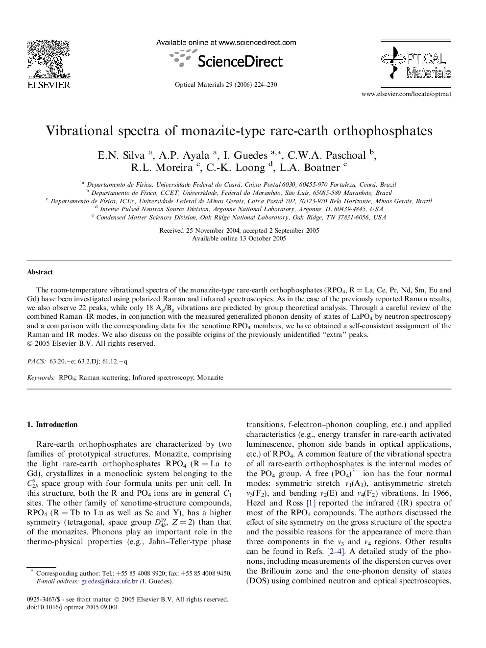 Vibrational spectra of monazite-type rare-earth orthophosphates