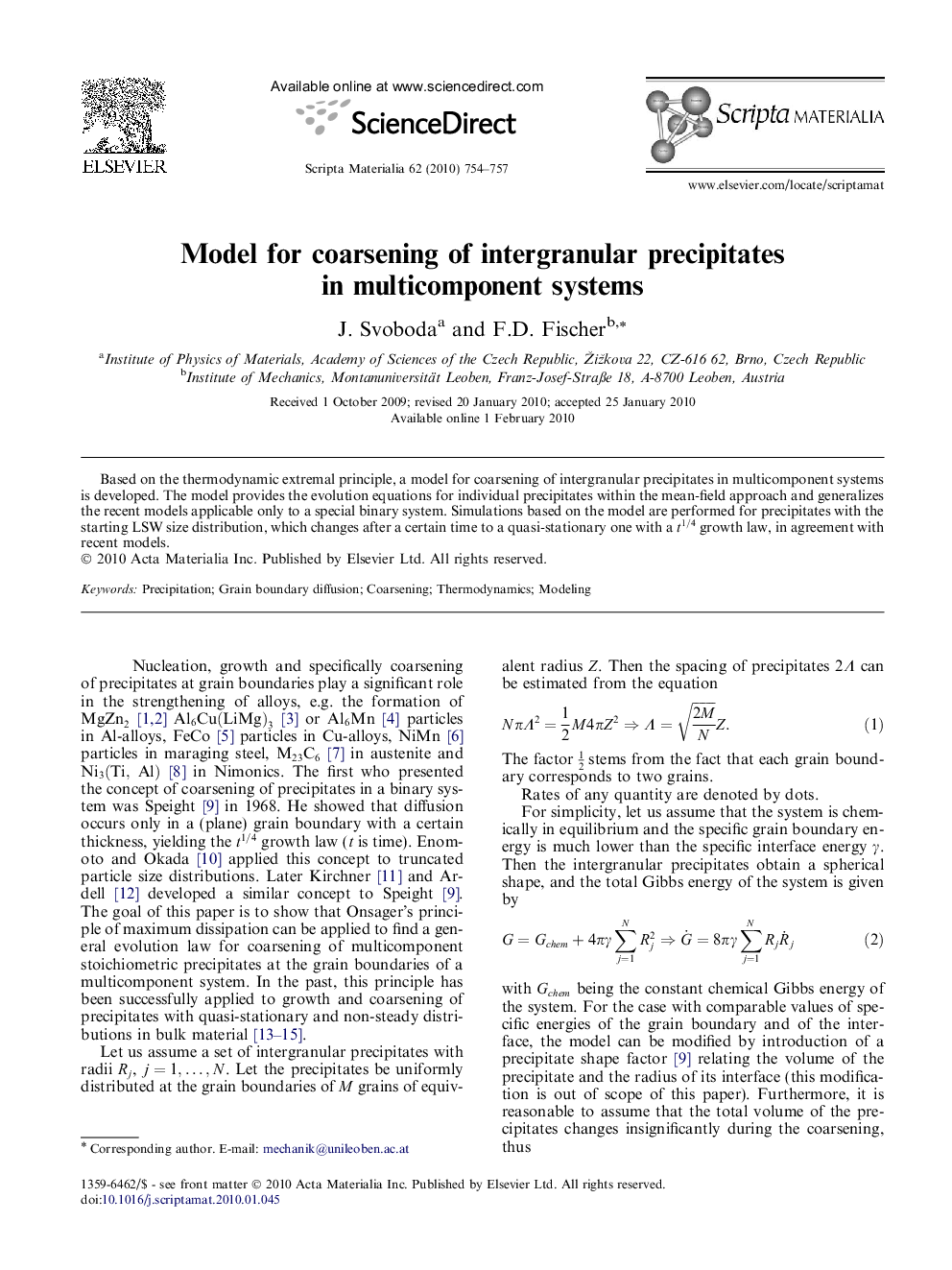 Model for coarsening of intergranular precipitates in multicomponent systems