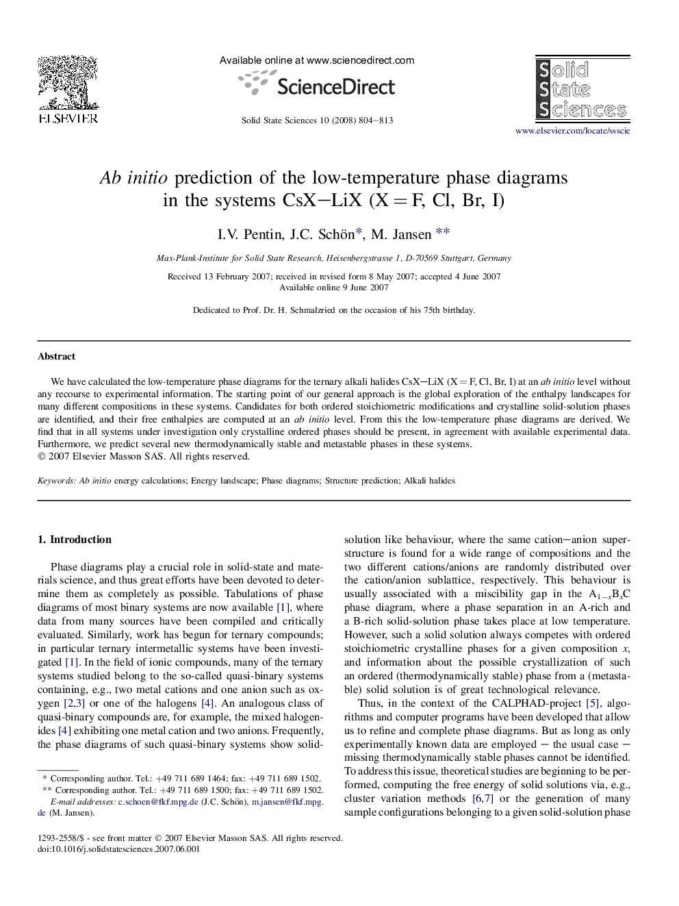 Ab initio prediction of the low-temperature phase diagrams in the systems CsX–LiX (X = F, Cl, Br, I)