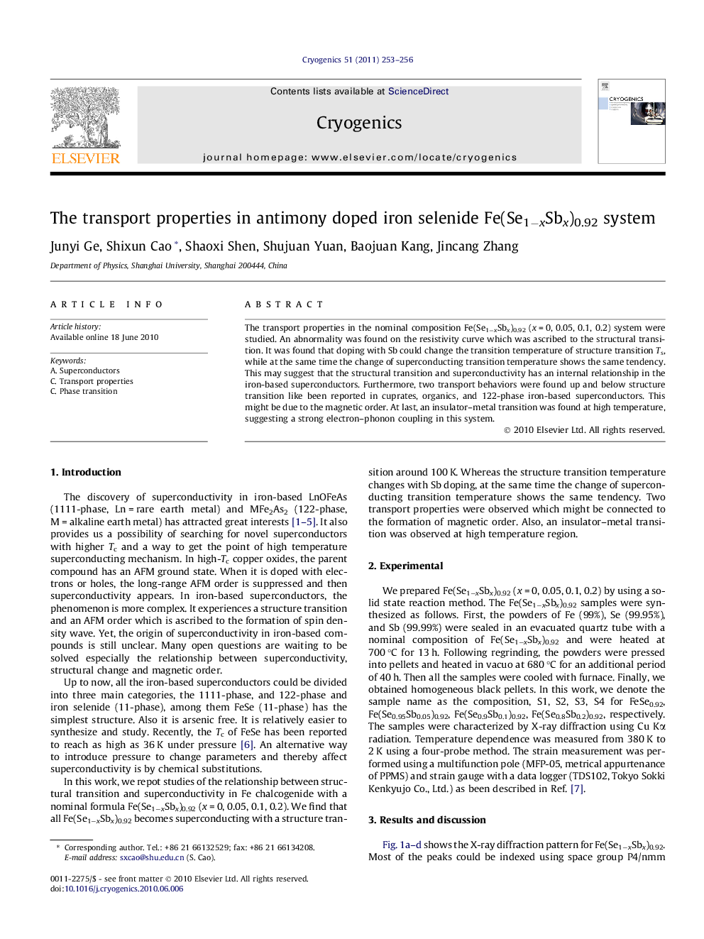 The transport properties in antimony doped iron selenide Fe(Se1−xSbx)0.92 system