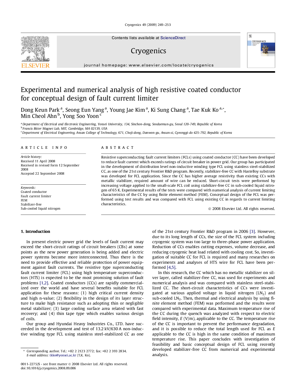 Experimental and numerical analysis of high resistive coated conductor for conceptual design of fault current limiter