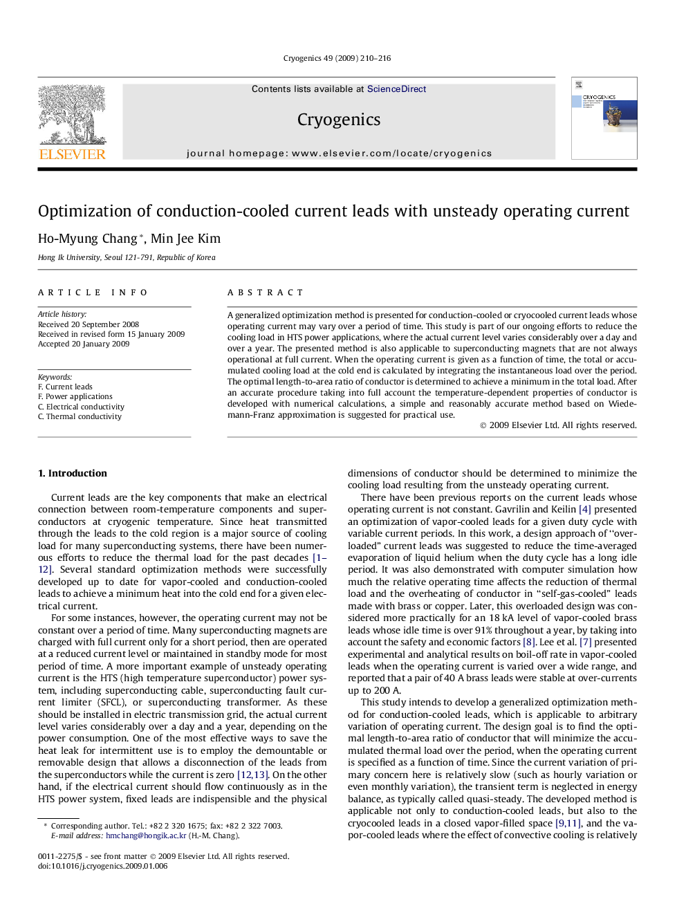 Optimization of conduction-cooled current leads with unsteady operating current