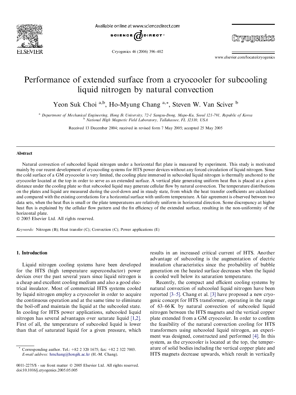 Performance of extended surface from a cryocooler for subcooling liquid nitrogen by natural convection