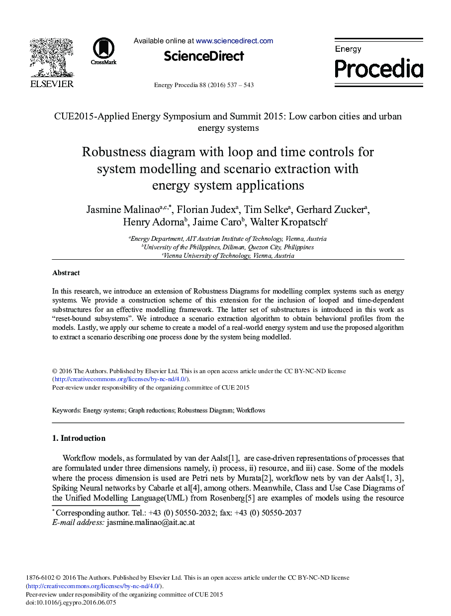 Robustness Diagram with Loop and Time Controls for System Modelling and Scenario Extraction with Energy System Applications 