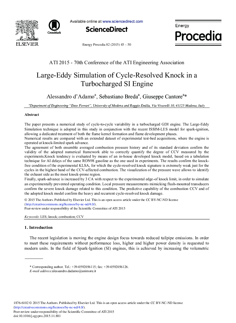 Large-Eddy Simulation of Cycle-resolved Knock in a Turbocharged SI Engine 