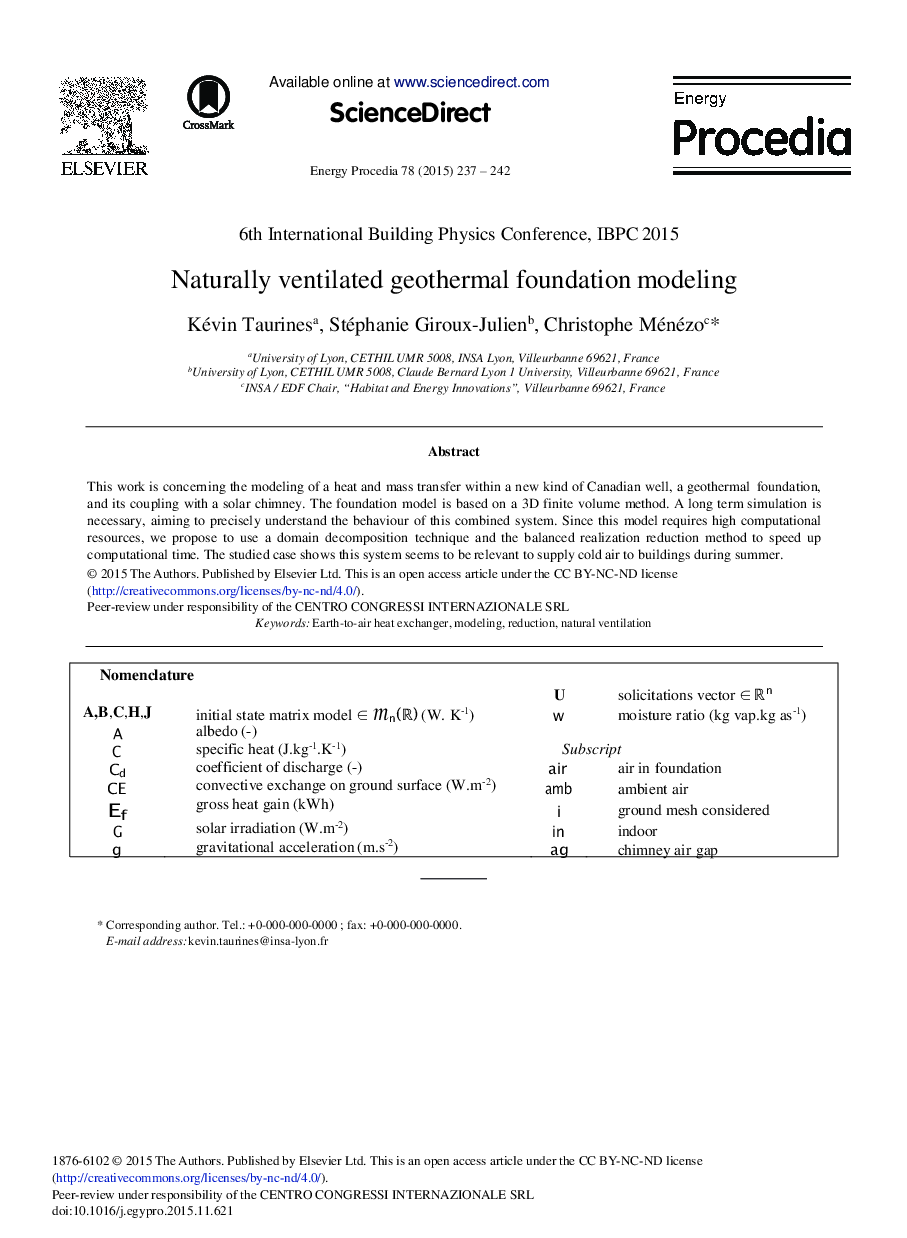 Naturally ventilated geothermal foundation modeling 