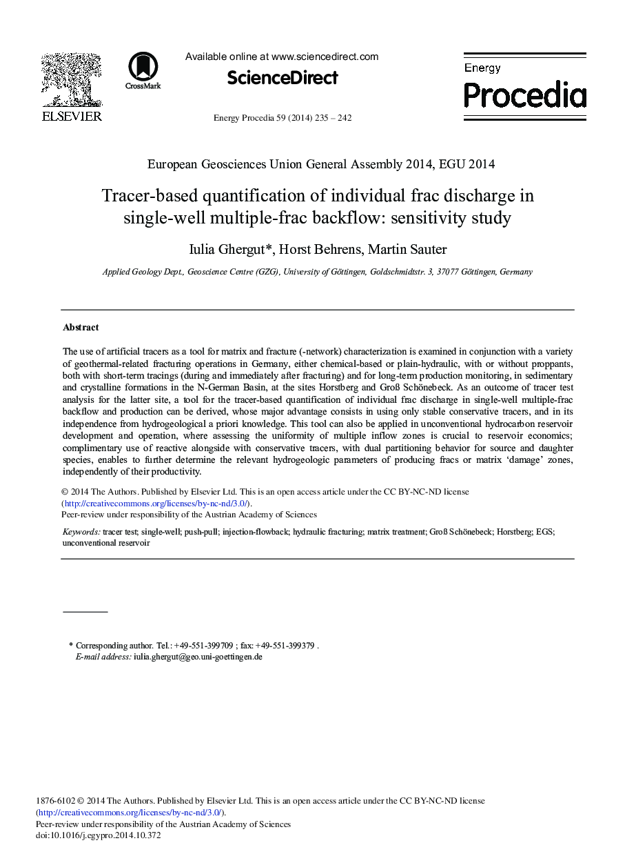 Tracer-based Quantification of Individual Frac Discharge in Single-well Multiple-frac Backflow: Sensitivity Study 
