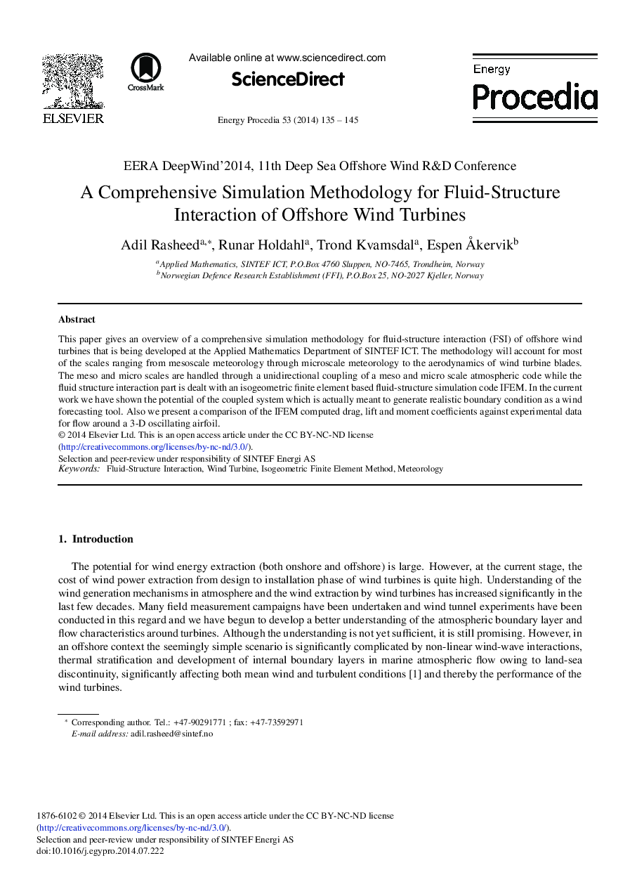 A Comprehensive Simulation Methodology for Fluid-structure Interaction of Offshore Wind Turbines 